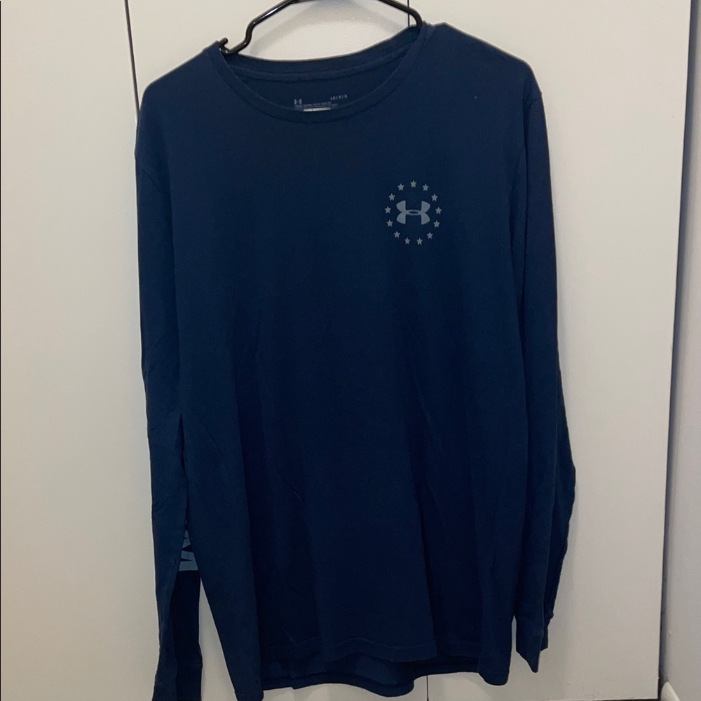 Under Armour USA “Freedom” Blue  Long Sleeve Tee